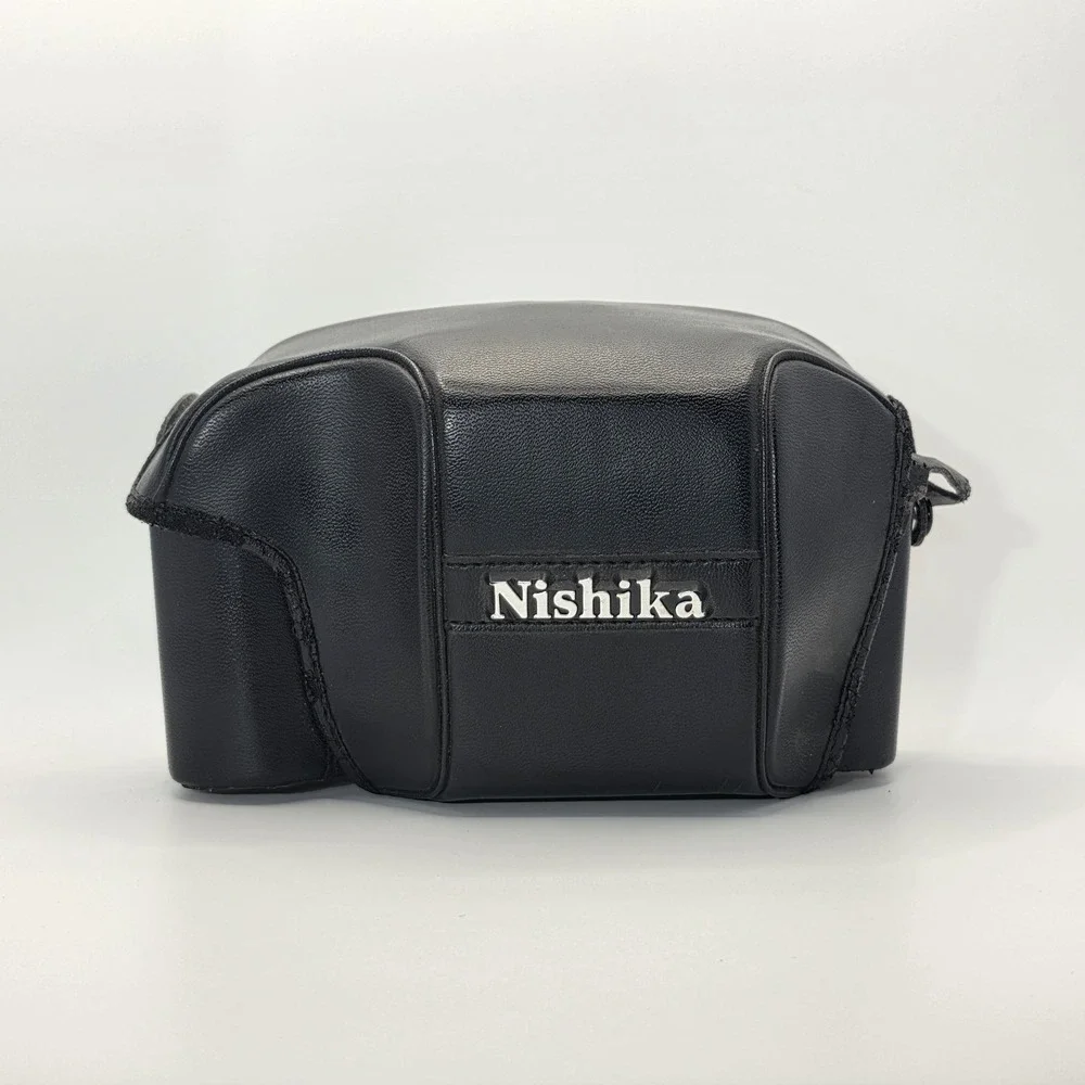 NISHIKA N8000 35mm Quadrascopic 3D FILM CAMERA W/ Case & Strap Dry Tested